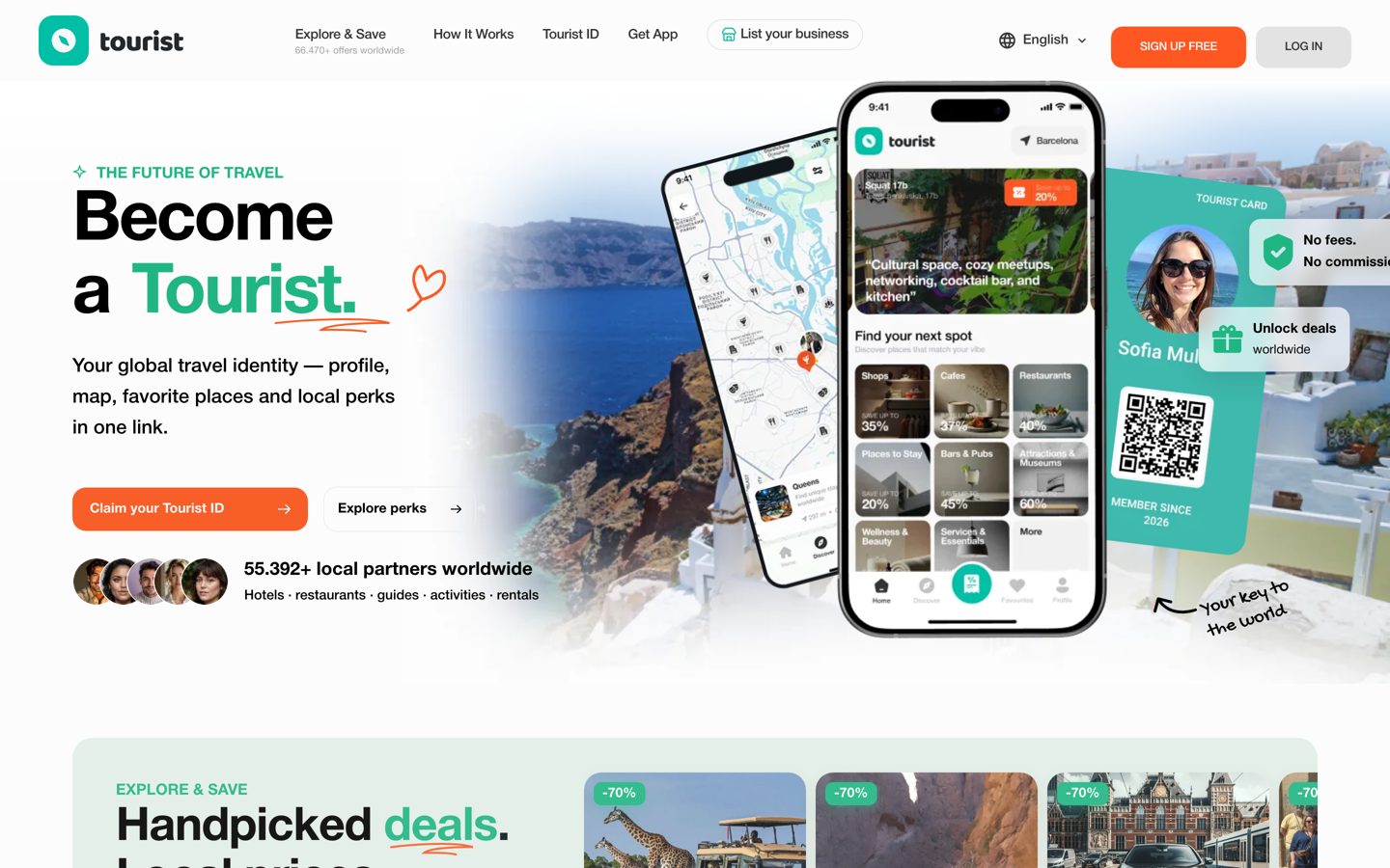 tourist.com homepage